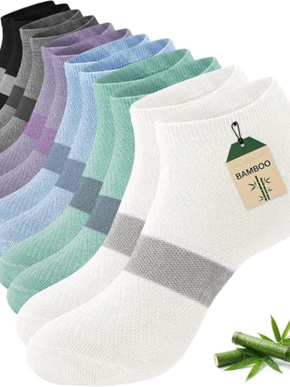 Ankle Socks for Women, Bamboo Viscose Soft Low Cut Socks